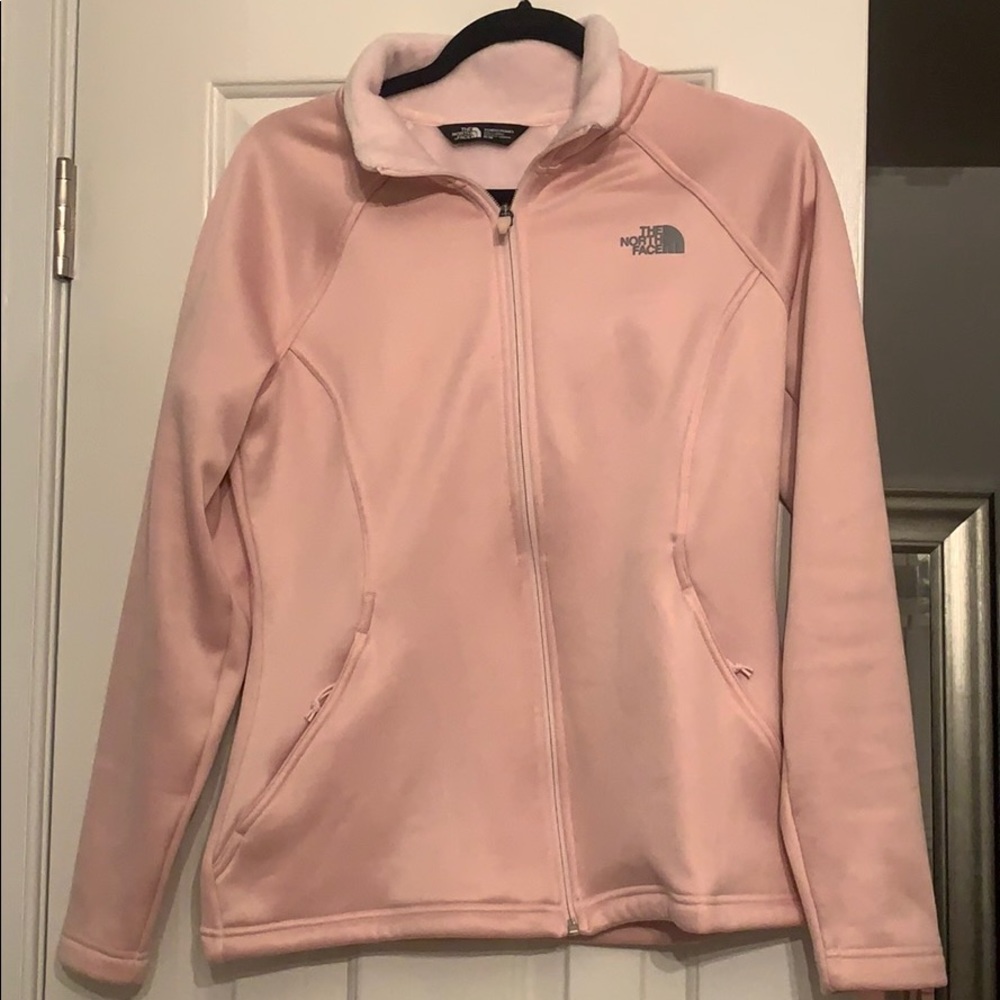 North Face Light Pink Fleece Lined Jacket